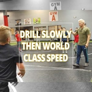 drill slowly then World Class Speed